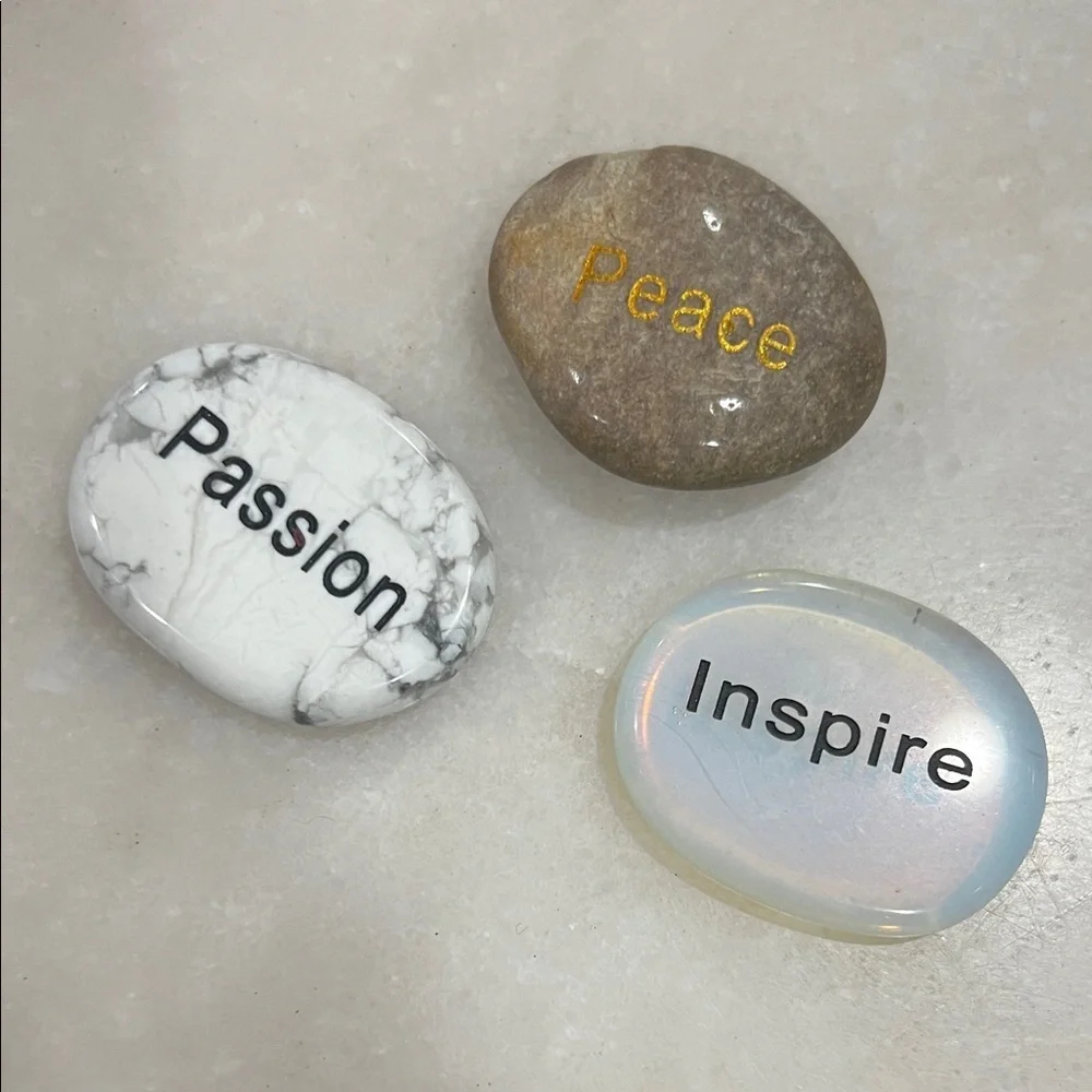 Inspirational Stone Set with Messages